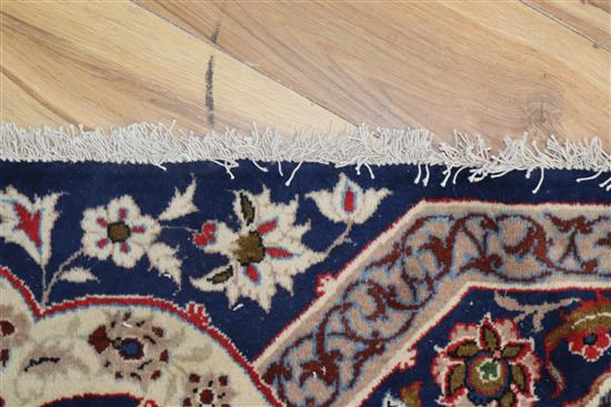 A Tabriz blue ground carpet,